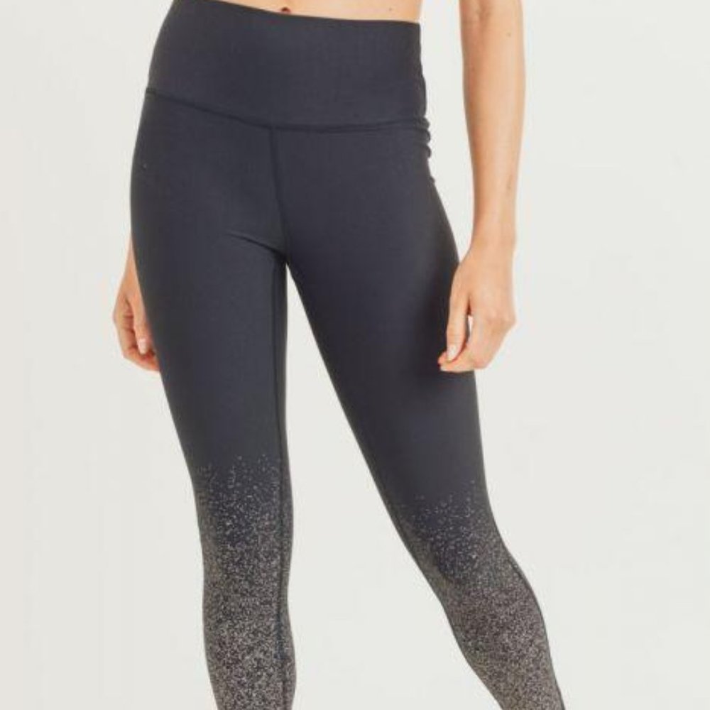 METALLIC RAINDROP FOIL HIGHWAIST LEGGINGS